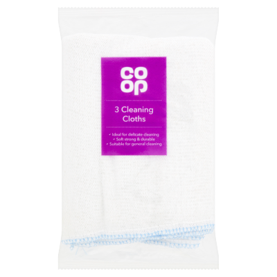 Co-op Cleaning Cloths 3s