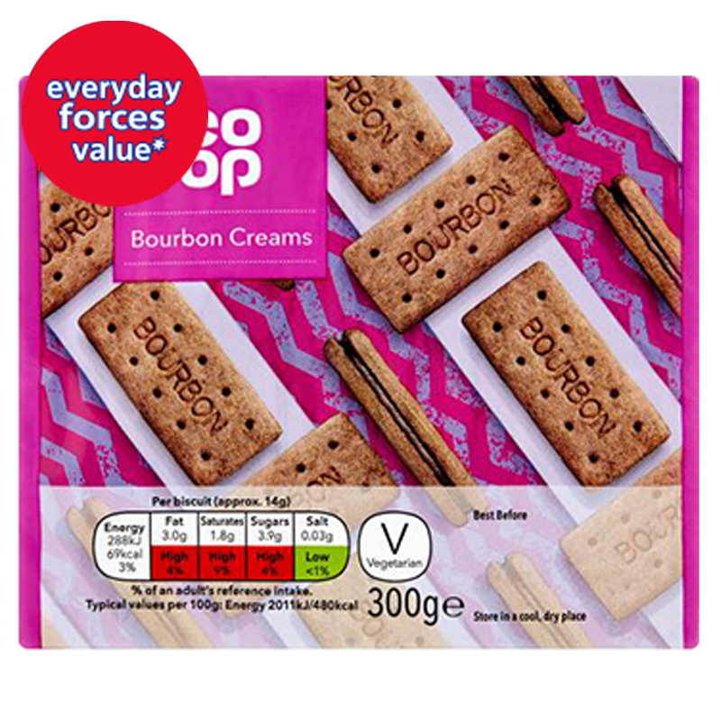 Co-op Bourbon Creams 300g 