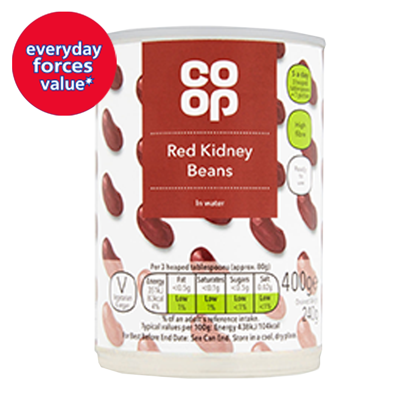 Co-op Kidney Beans in Water 400g 