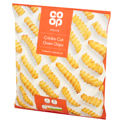 Co-op Frozen Crinkle Cut Oven Chips 750g