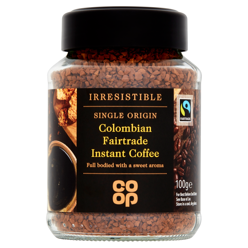 Co-op Irresistible Colombian Fairtrade Instant Coffee 100g