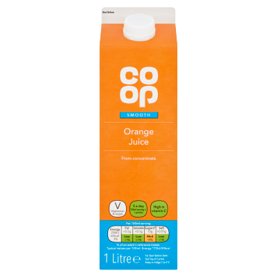 Co-op Pure Orange Juice 1L