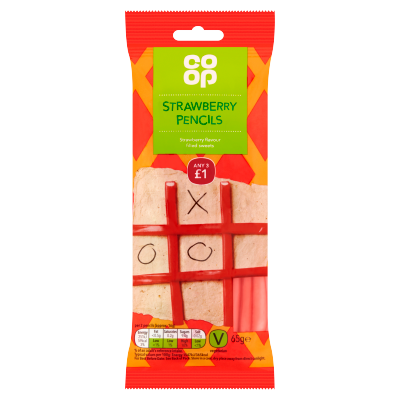 Co-op Strawberry Pencils 65g