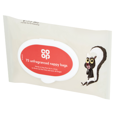 Co-op 75 Unfragranced Nappy Bags