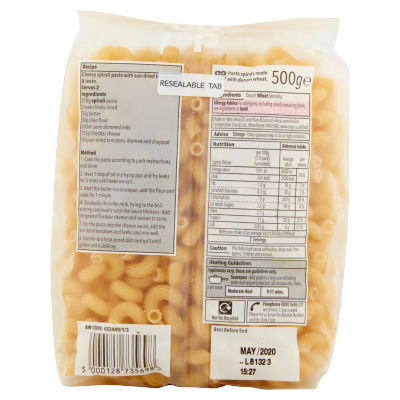 Co-op Spirali Pasta 500g