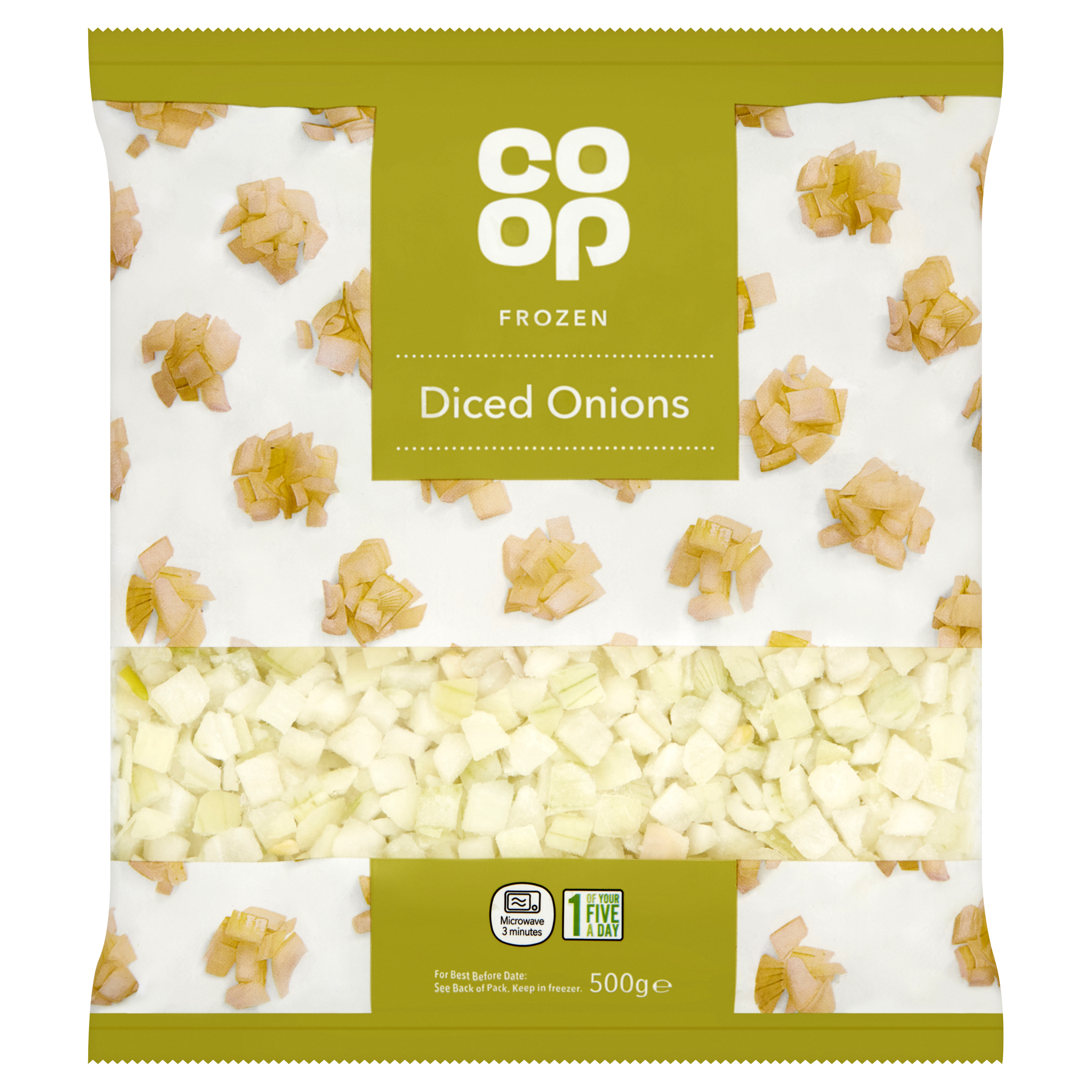 Co-op Frozen Diced Onions 500g