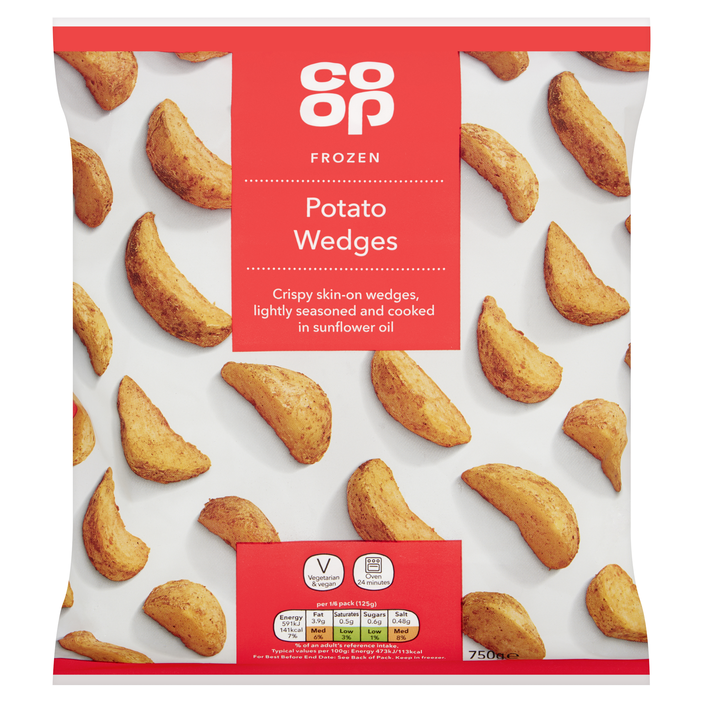 Co-op Frozen Potato Wedges 750g