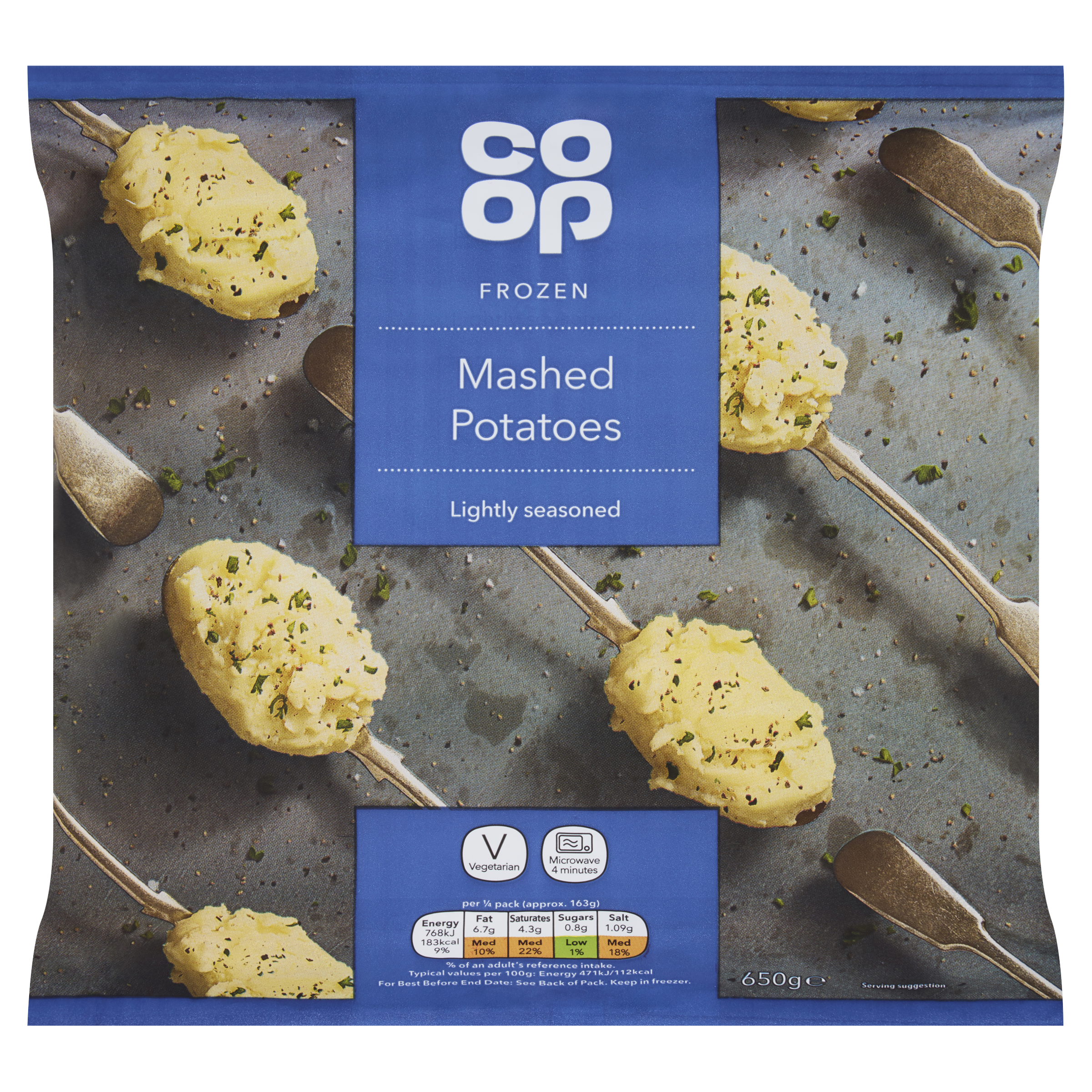 Co-op Frozen Mashed Potatoes 650g
