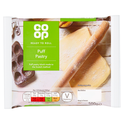 Co-op Ready to Roll Puff Pastry 640g