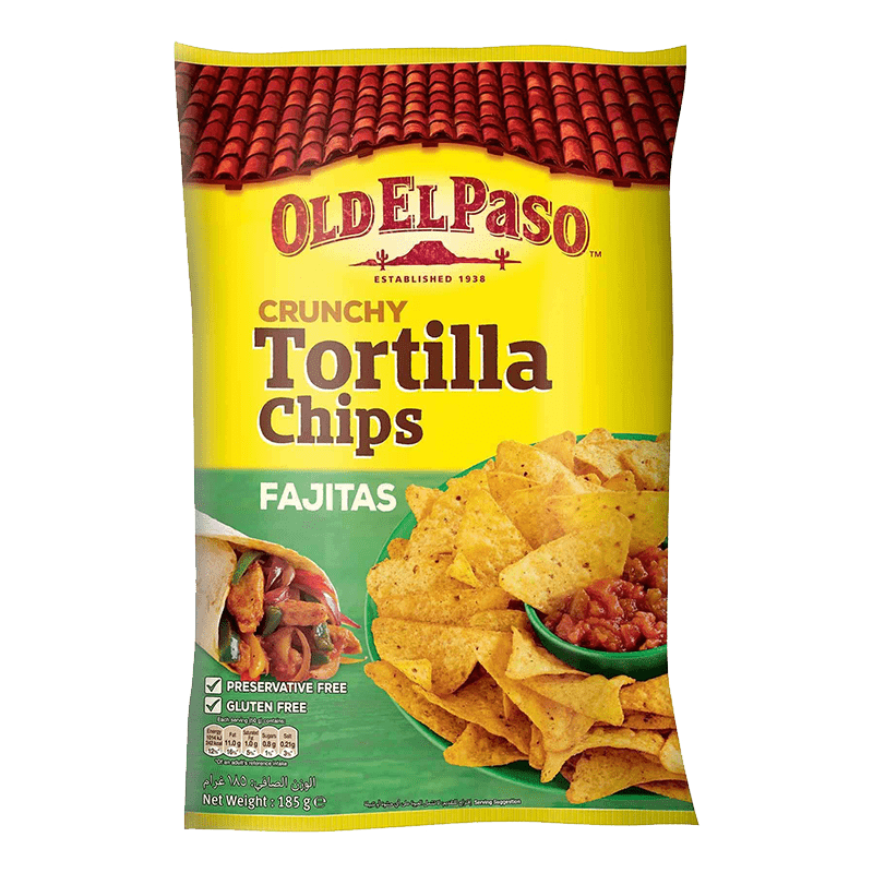 Old El Paso Tortilla Chips Fajita 185g 7337