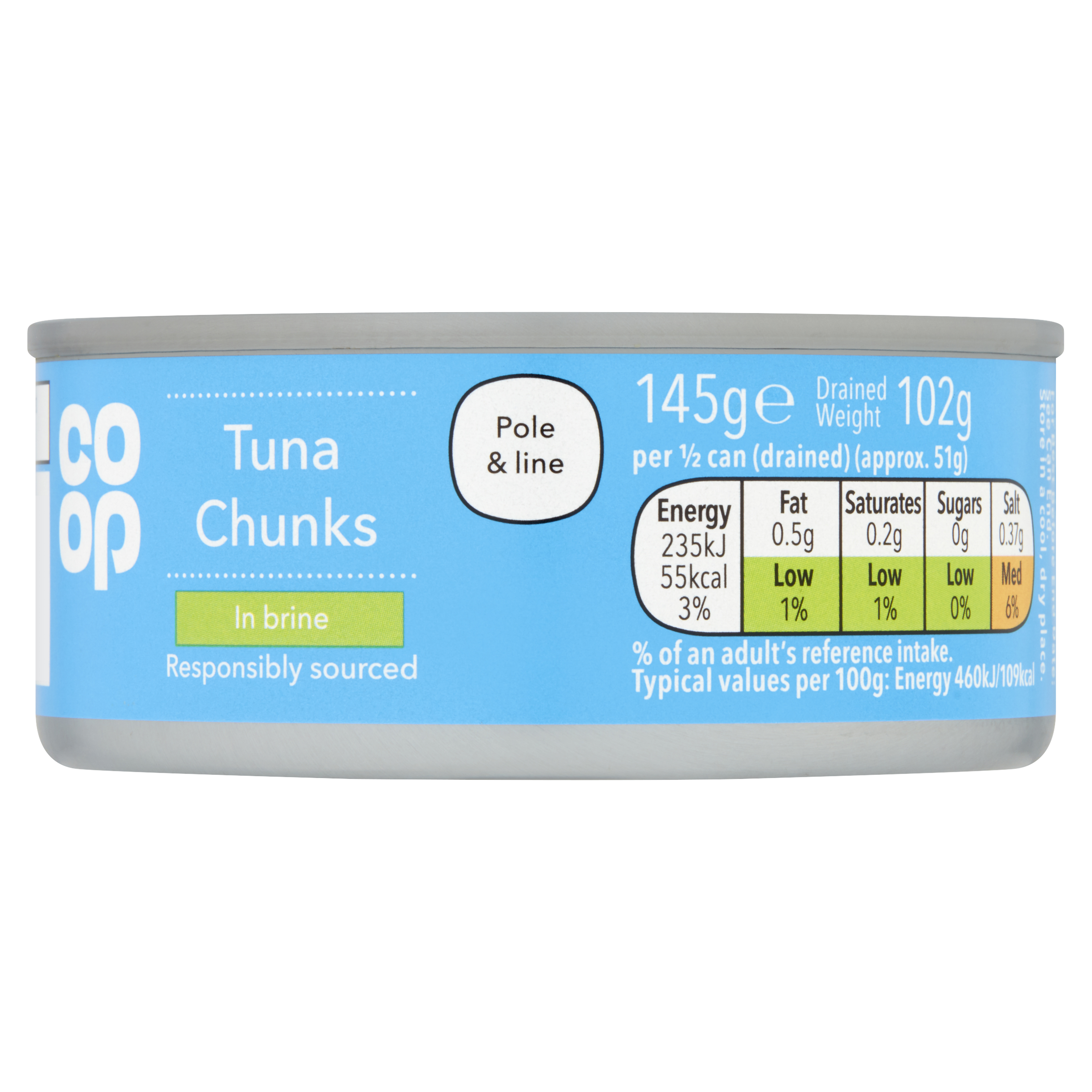 Co-op Tuna Chunks in Brine 3 x 145g