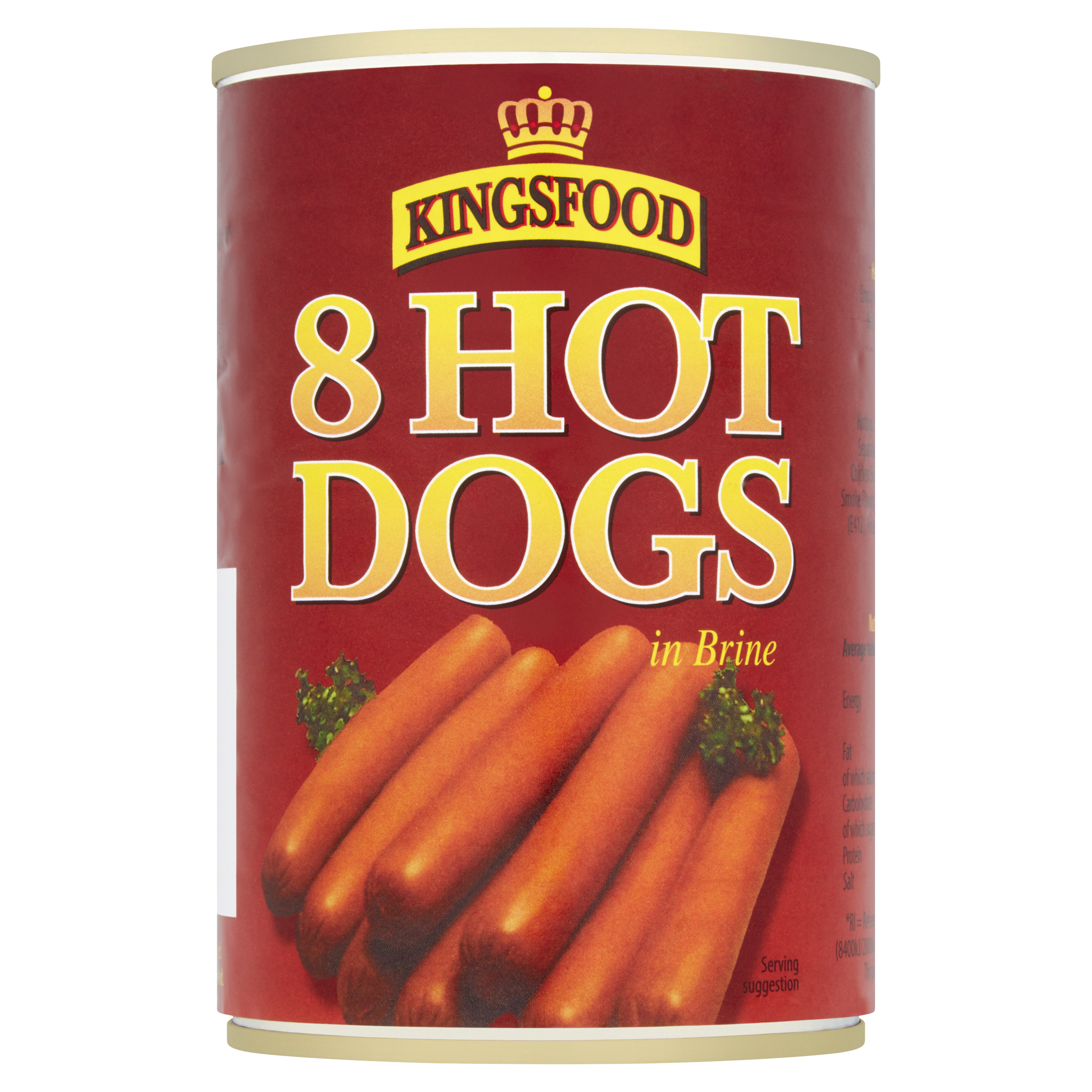 Kingsfood 8 Hot Dogs in Brine 400g