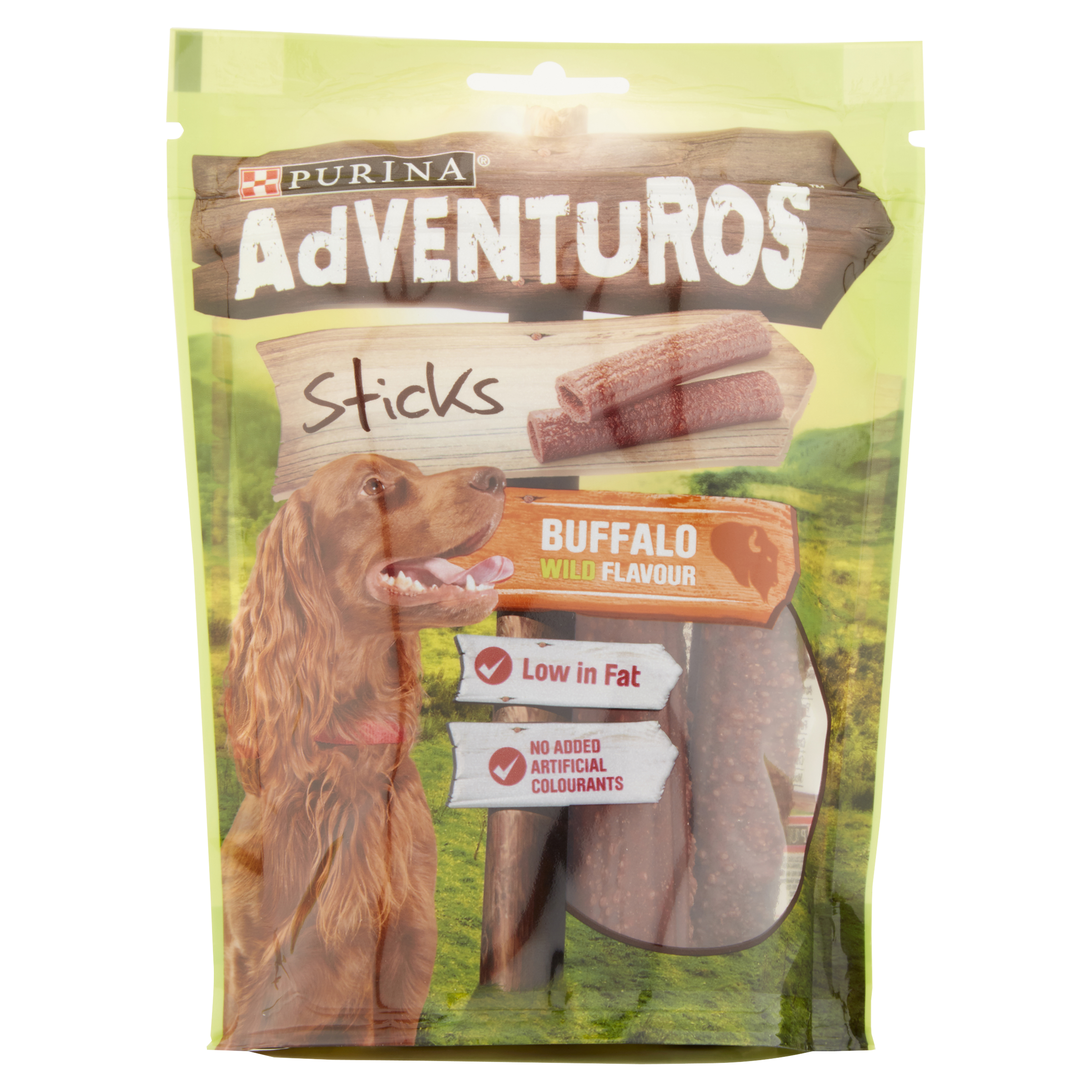 Adventuros Sticks Dog Treat Buffalo Flavour 120g