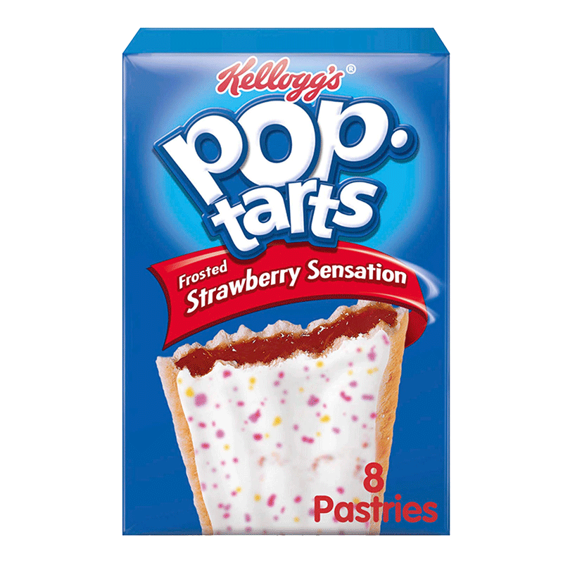 Kellogg's Pop Tarts Strawberry 48g - Pack of 8