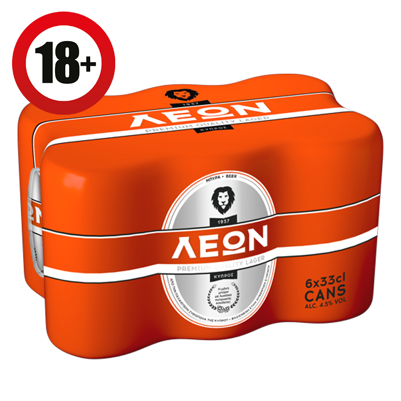 Leon Beer Can 33cl - Pack of 6
