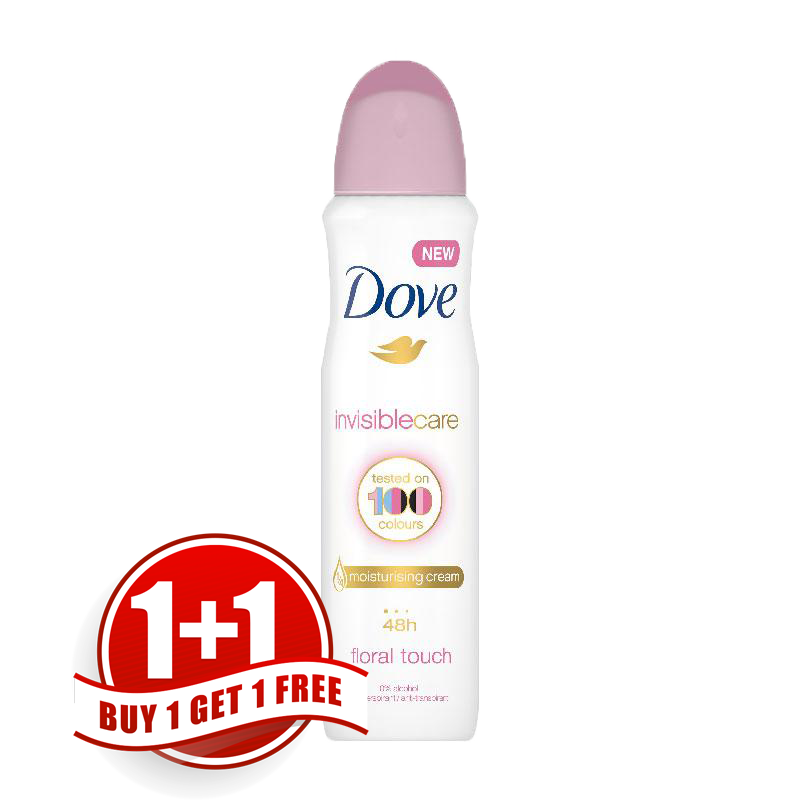 Dove Deo Spray Invisible Floral Touch 150ml 1+1 free