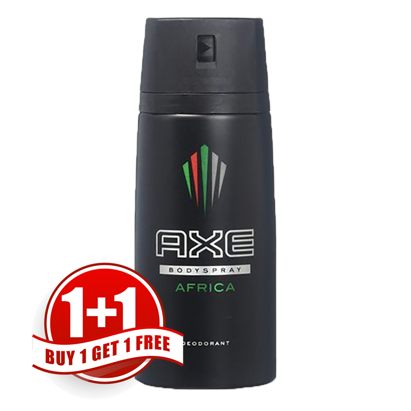 Axe Deo Spray Africa 150ml 1+1 free
