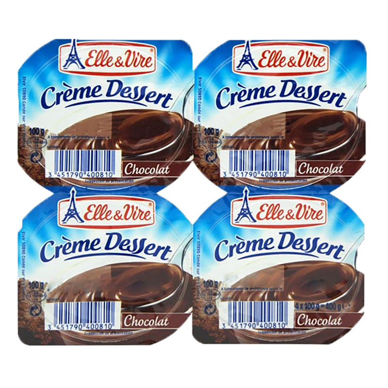 Elle & Vire Yogurt Dessert Chocolate 4x100gr