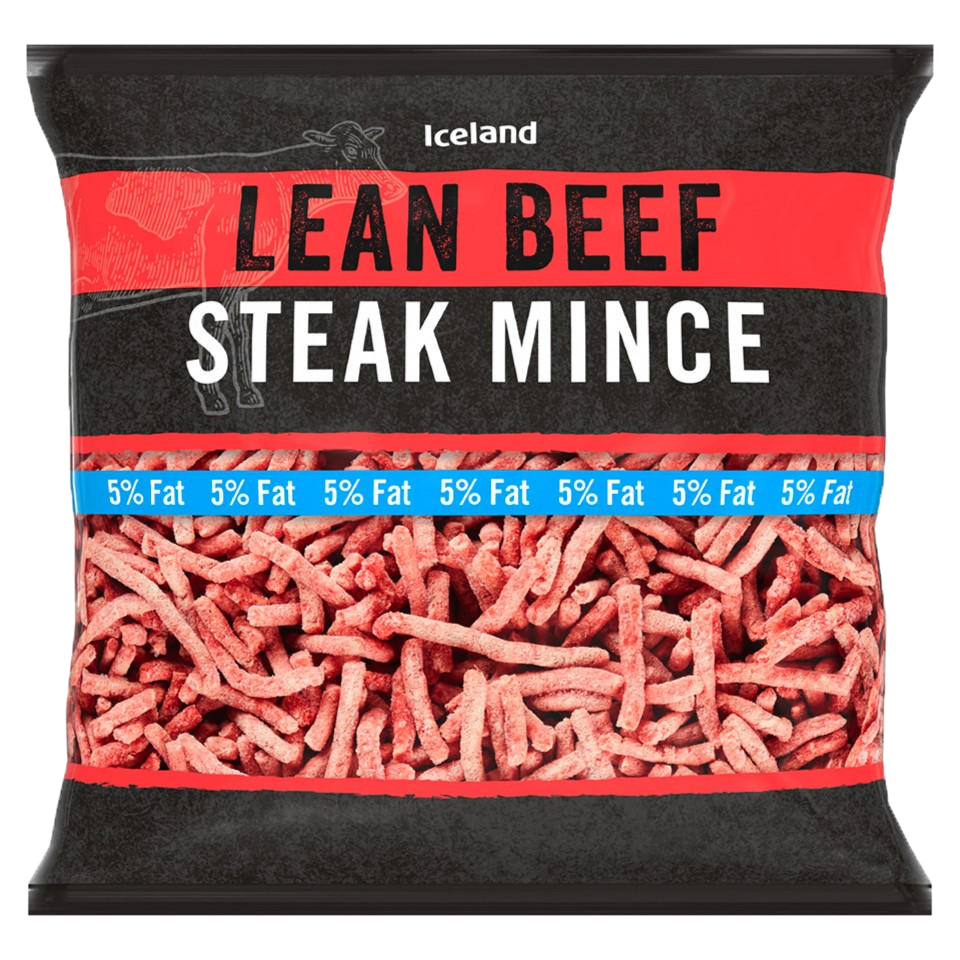 Iceland Lean Beef Steak Mince 400gr