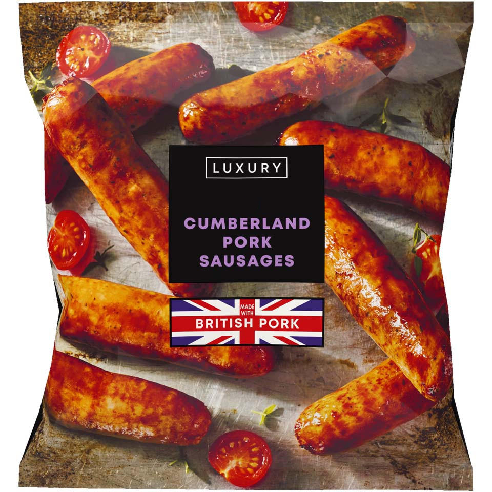 Iceland Luxury Cumberland Sausages 600gr