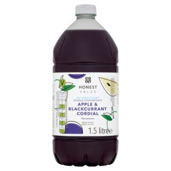 Co-op Honest Value Apple Blackcurrant Cordial 1.5L